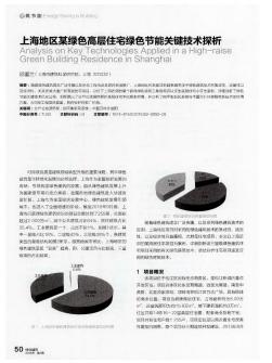 上海地区某绿色高层住宅绿色节能关键技术探析