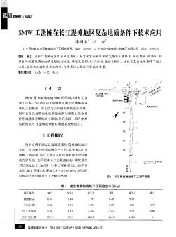 SMW工法桩在长江漫滩地区复杂地质条件下技术应用