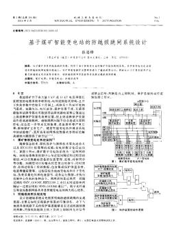 基于煤礦智能變電站的防越級(jí)跳閘系統(tǒng)設(shè)計(jì)