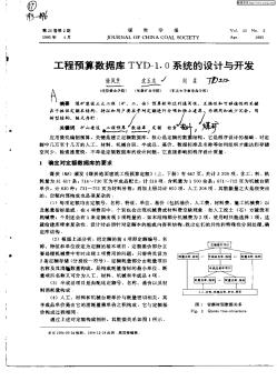 工程预算数据库TYD—1.0系统的设计与开发