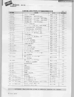 北京四通工控技術(shù)有限公司可編程控制器價(jià)目表