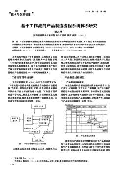 基于工作流的產(chǎn)品制造流程系統(tǒng)體系研究