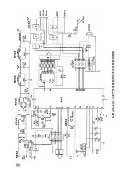 双鹿KFR-34GW分体式空调器室内机单片机控制电路图