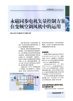 永磁同步電機矢量控制方案在變頻空調(diào)風機中的運用