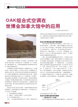 OAK组合式空调在世博会加拿大馆中的应用