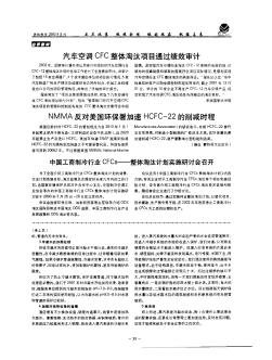 汽车空调CFC整体淘汰项目通过绩效审计