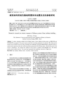 建筑结构双线性基础隔震体系地震反应的参数研究