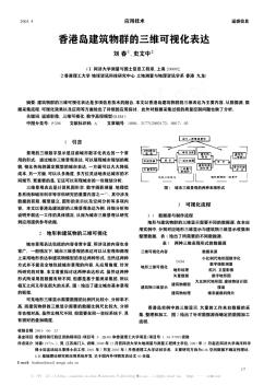 香港岛建筑物群的三维可视化表达