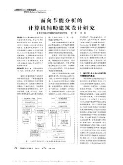 面向節(jié)能分析的計(jì)算機(jī)輔助建筑設(shè)計(jì)研究