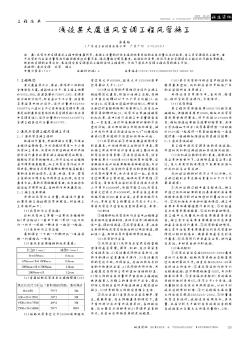 淺談某大廈通風(fēng)空調(diào)工程風(fēng)管施工