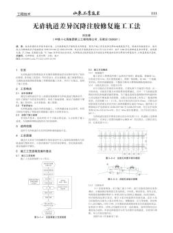 无砟轨道差异沉降注胶修复施工工法