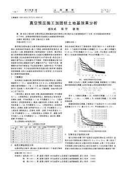 真空预压施工加固软土地基效果分析