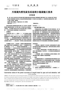 万家湖大桥先简支后连续小箱梁施工技术