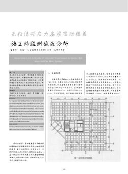 无粘结预应力扁梁密肋楼盖施工阶段测试及分析