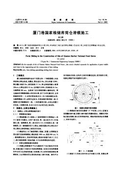 廈門港國家糧儲(chǔ)庫筒倉滑模施工