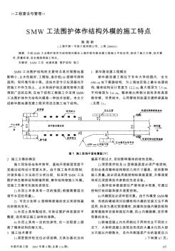 SMW工法围护体作结构外模的施工特点