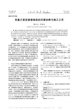 双重介质低渗透储层的压裂诊断与施工工艺