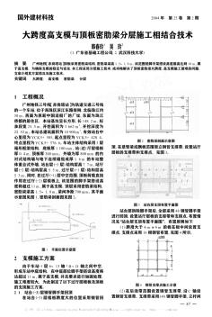 大跨度高支模與頂板密肋梁分層施工相結(jié)合技術(shù)