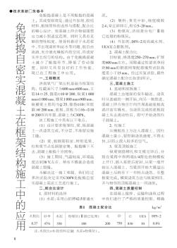 免振捣自密实混凝土在框架结构施工中的应用