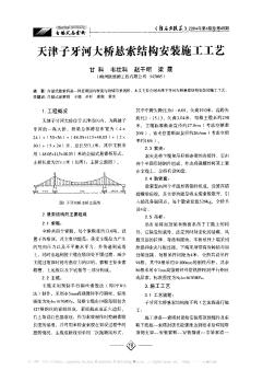 天津子牙河大桥悬索结构安装施工工艺