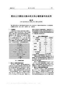 復合土工膜在大佛水庫大壩心墻防滲中的應(yīng)用