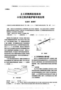 土工织物网在桂林市小东江防洪堤护坡中的应用