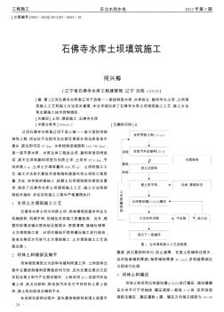 石佛寺水庫(kù)土壩填筑施工