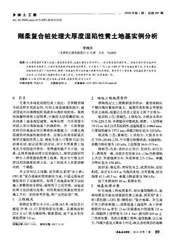 剛?cè)釓?fù)合樁處理大厚度濕陷性黃土地基實(shí)例分析