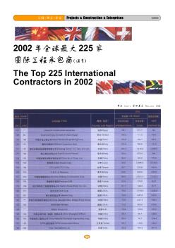 2002年全球最大225家国际工程承包商(续1)