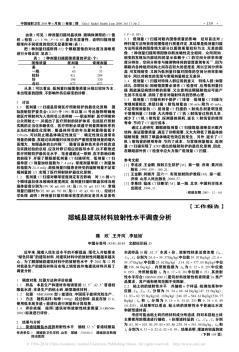 郯城县建筑材料放射性水平调查分析