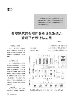 智能建筑綜合能耗分析評估系統(tǒng)之管理平臺設計與應用