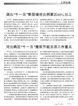 河北確定“十一五”建筑節(jié)能五項工作重點