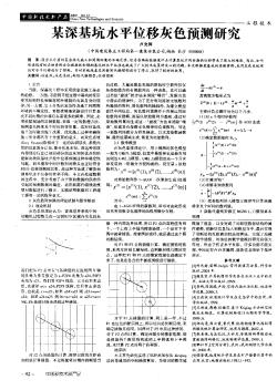 某深基坑水平位移灰色预测研究