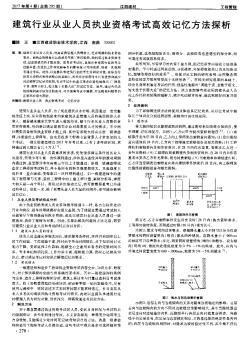 建筑行业从业人员执业资格考试高效记忆方法探析