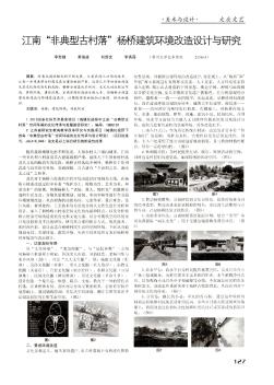 江南\"非典型古村落\"杨桥建筑环境改造设计与研究