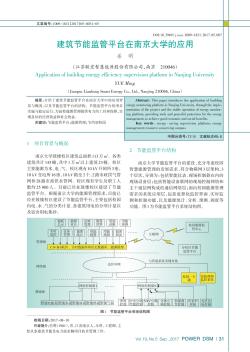 建筑节能监管平台在南京大学的应用