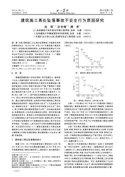 建筑施工高处坠落事故不安全行为原因研究