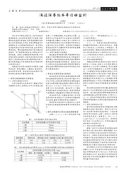 浅谈深基坑水平位移监测