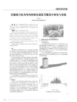 以能耗目标为导向的绿色建筑节能设计研究与实践