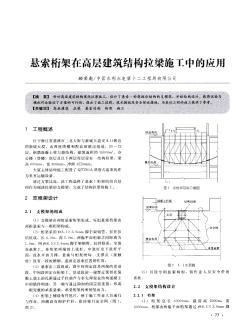 悬索桁架在高层建筑结构拉梁施工中的应用