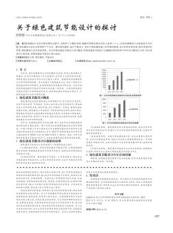 關(guān)于綠色建筑節(jié)能設(shè)計的探討