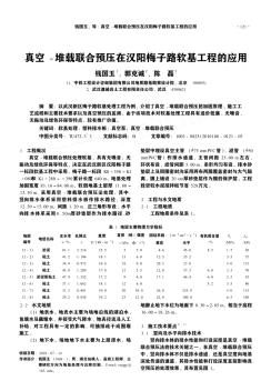 真空-堆载联合预压在汉阳梅子路软基工程的应用