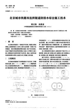 北京城市铁路双连拱隧道防排水综合施工技术