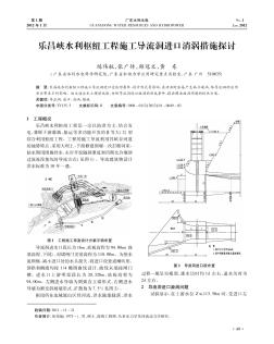 樂昌峽水利樞紐工程施工導(dǎo)流洞進(jìn)口消渦措施探討