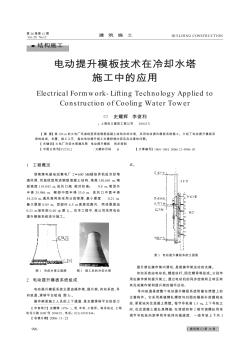 电动提升模板技术在冷却水塔施工中的应用