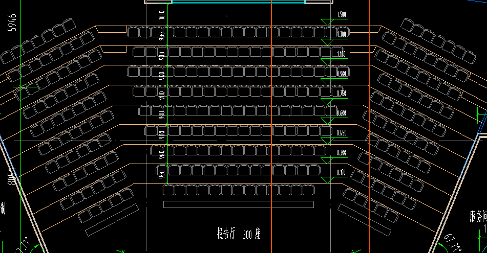 大型报告厅平面图图片