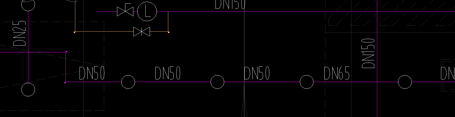  DN50喷淋管标注是否正确？