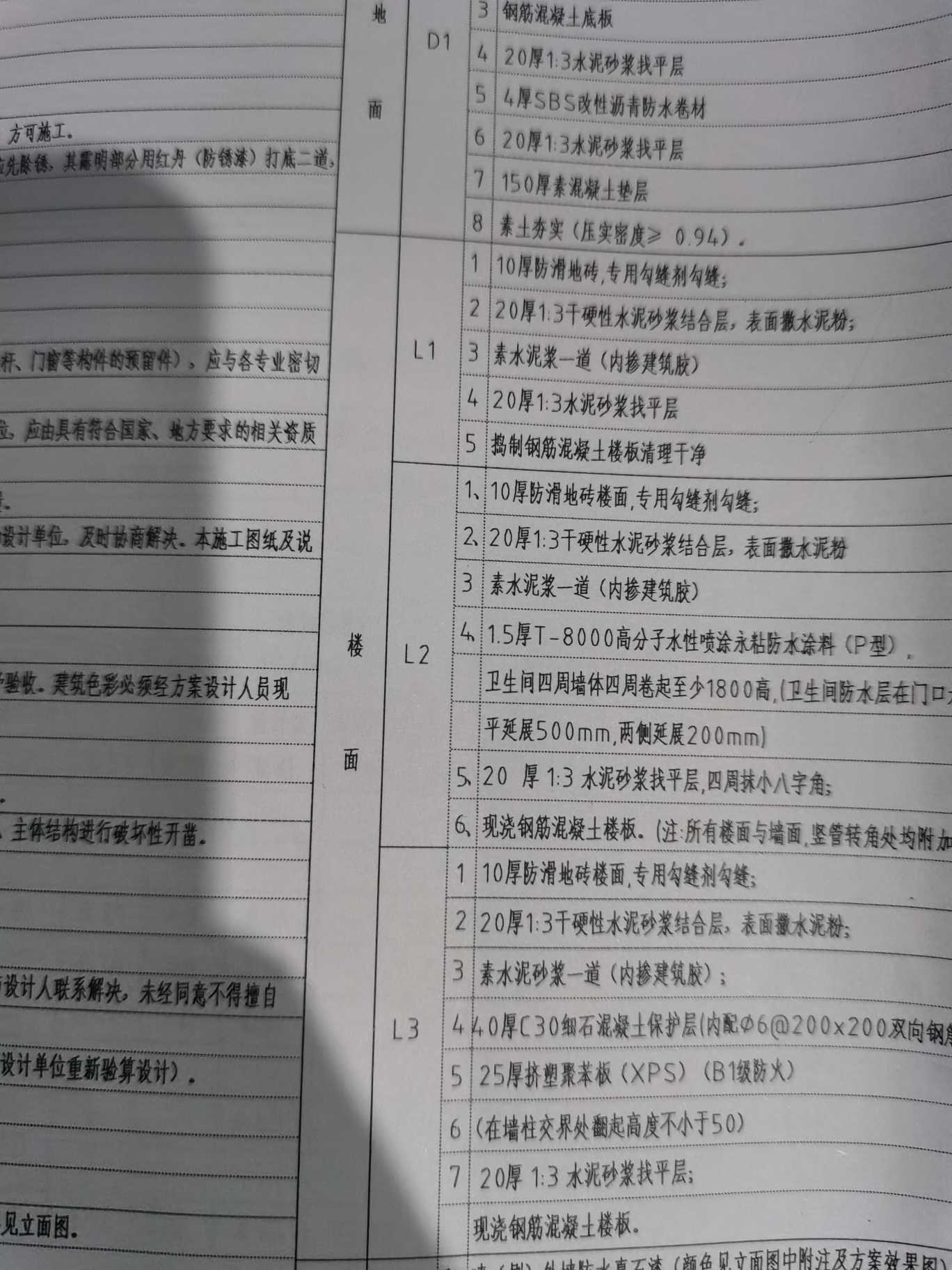  在建筑图纸中看到的L1、L2和L3分别代表什么？