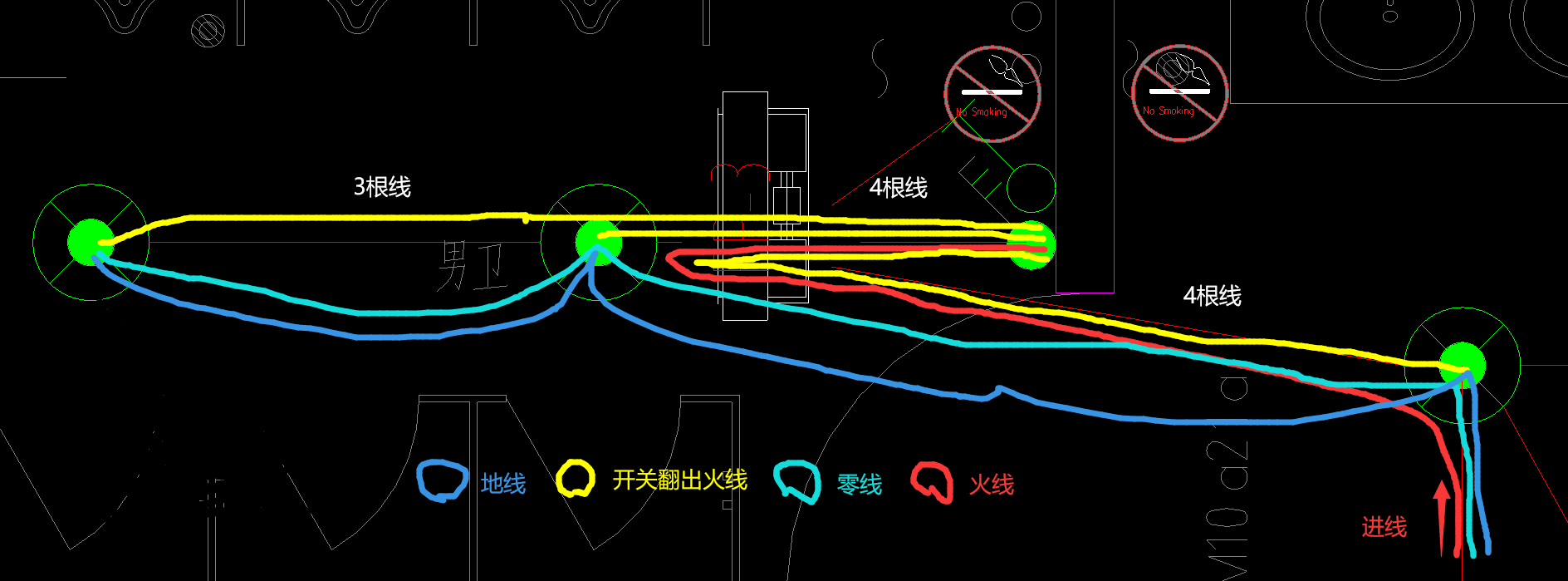  检查开关走线分析：火线路径和地线处理的疑问求解