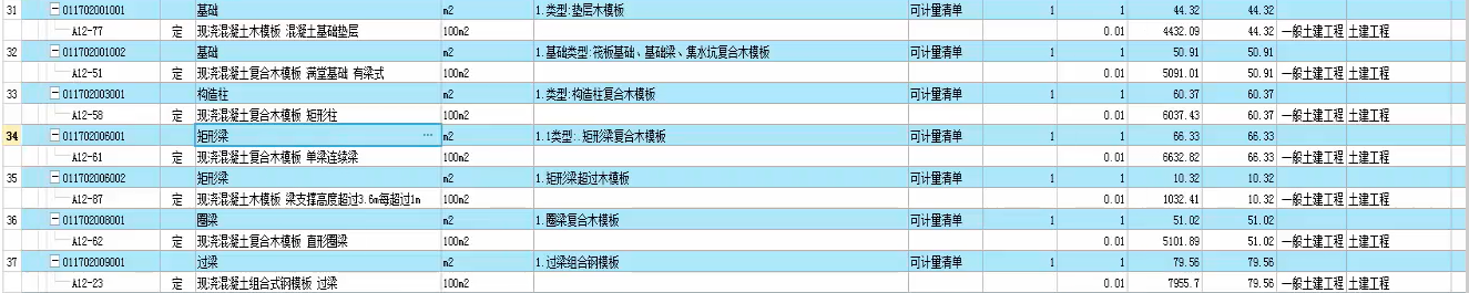  检查我的模板组价是否存在问题，求专业意见？